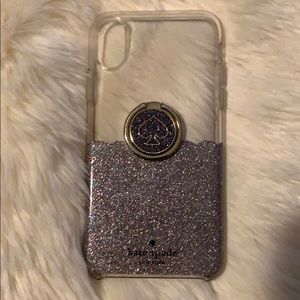Kate Spade iPhone X case with swivel ring